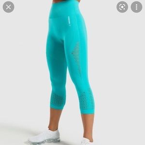 Gymshark Seamless Cropped Leggings Teal